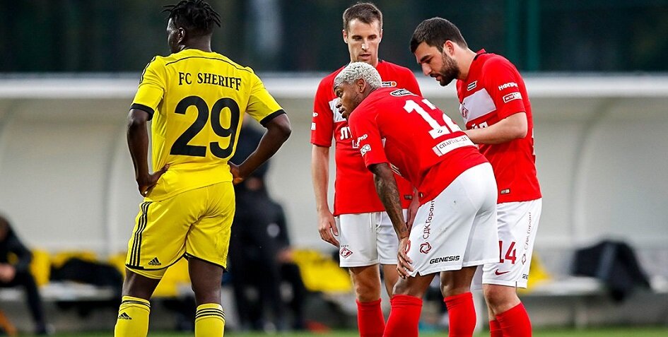 Московский "Спартак" - тираспольский "Шериф": 1:2 (0:2). Голы: Ковачевич, 42 (1:0). Палич, 45+3 (2:0). Ханни, 61 (2:1)