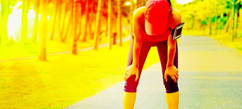 Отдых после бега.