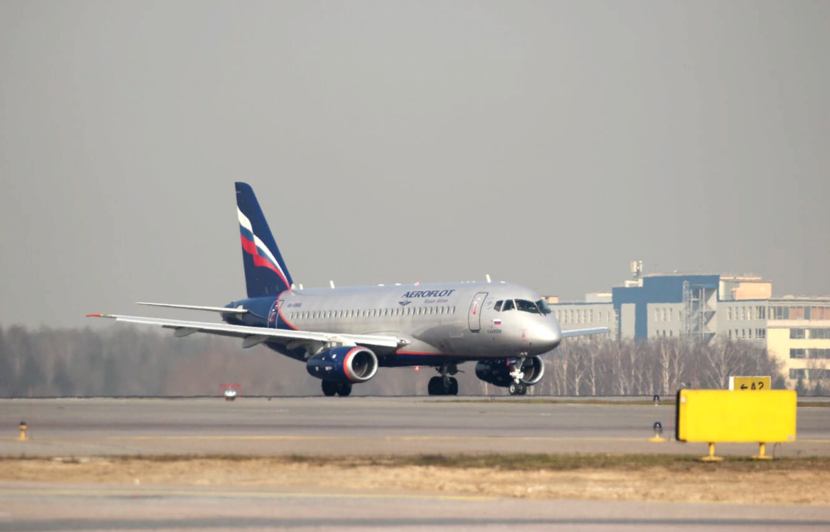 Сухой Суперджет «Аэрофлота». Фото Виктории Ноговицыной