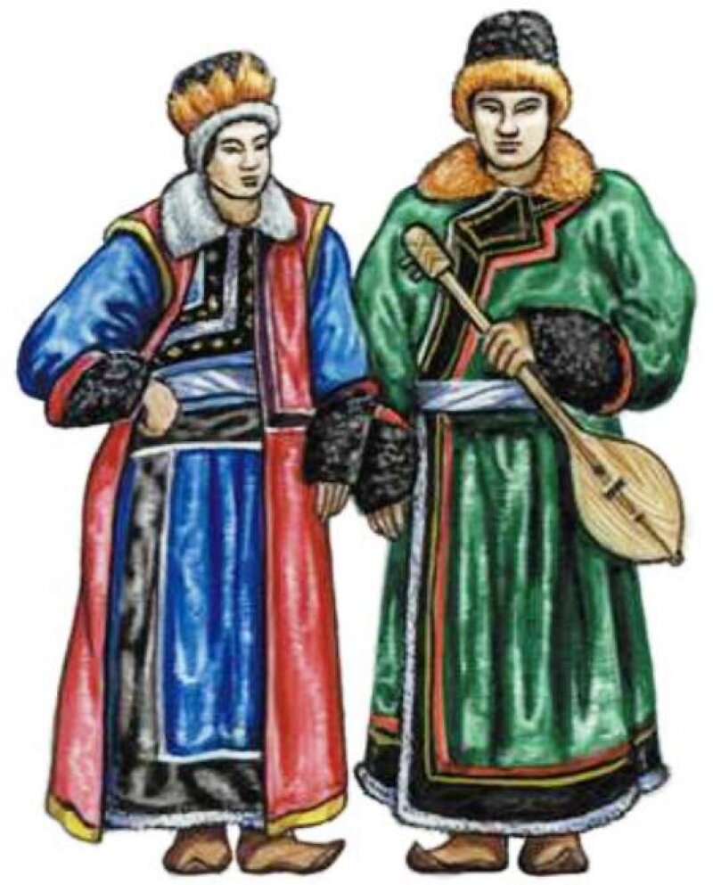 Телеуты в национальных костюмах. Картинка взята из открытых источников.