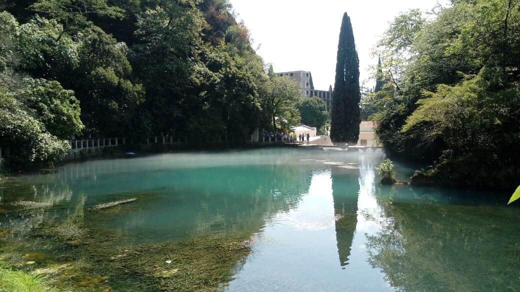 Старая плотина Новый Афон.