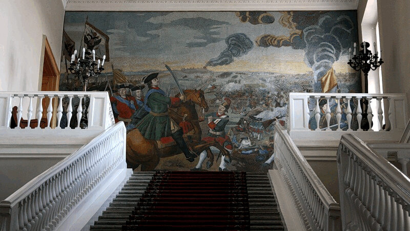 "Полтавская баталия" мозаика М. В. Ломоносова. Фото из интернета.
