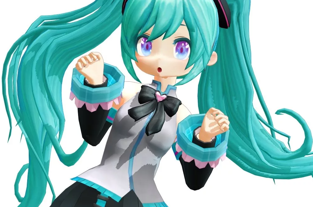 MikuMikuDance модель  Hatsune Miku Vocaloid2 