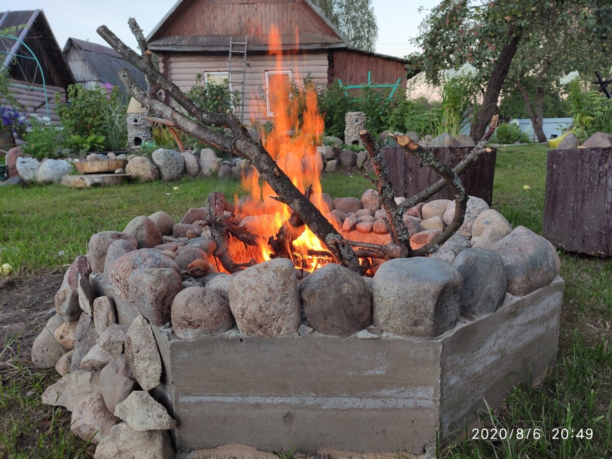 Очаг на даче