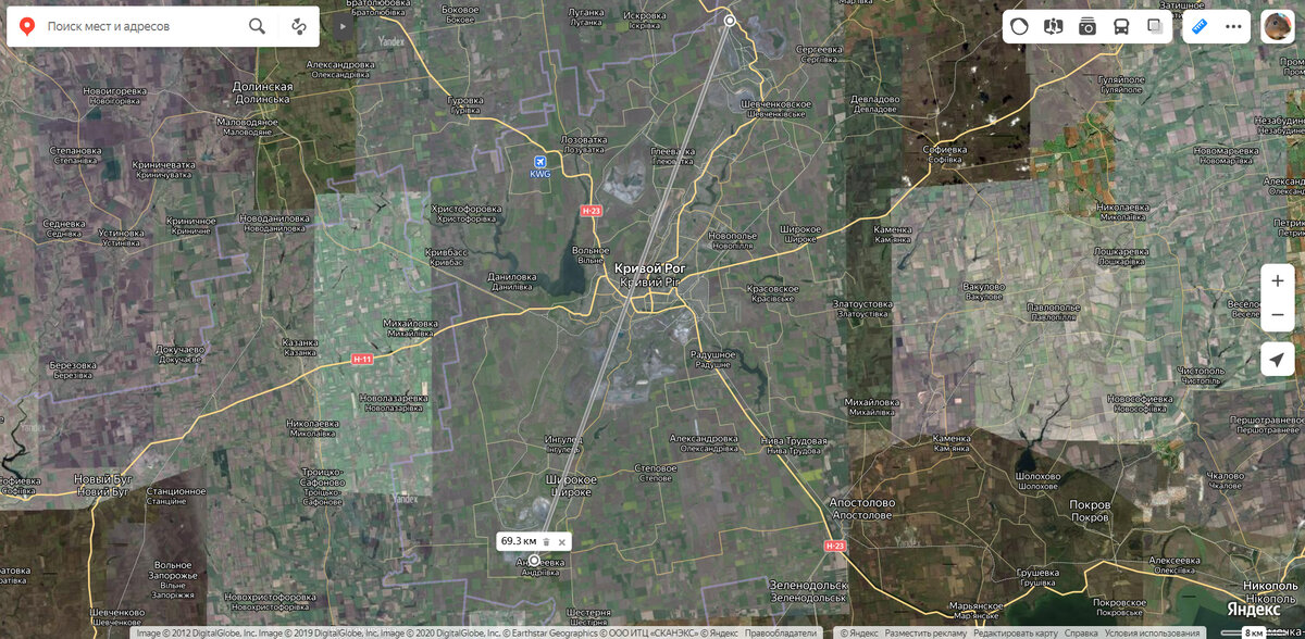 Кто-то утверждает, что протяженность Кривого Рога - 120 км.