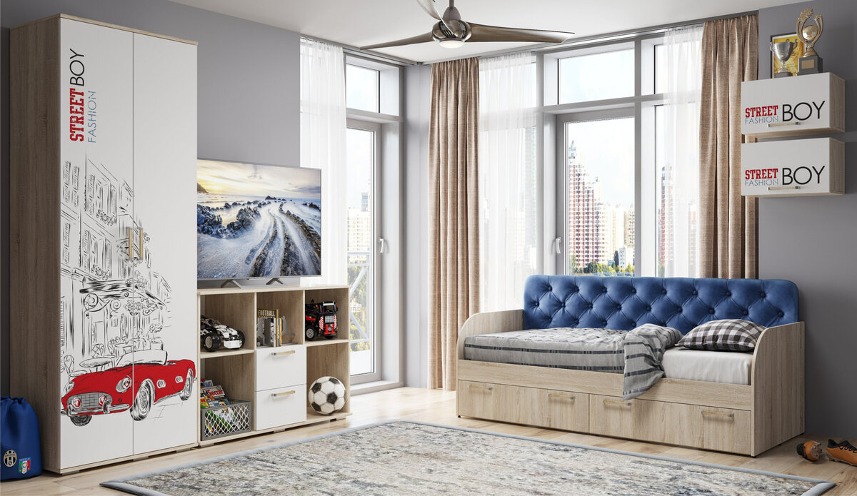 Модульная детская Сенди (BOY) Сонома