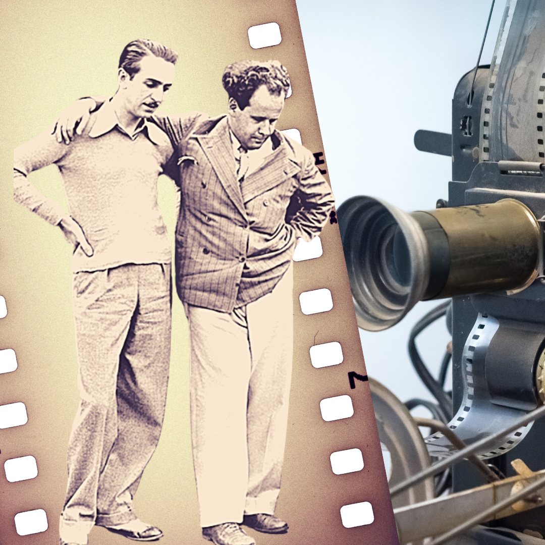 Сергей Эйзенштейн с Уолтом Диснеем в командировке в Голливуд