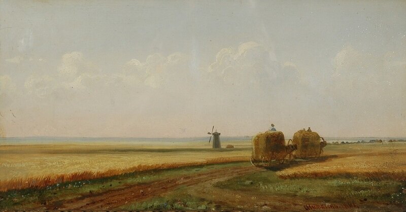 Шишкин Иван Иванович "Дорога в долине" (1861) 