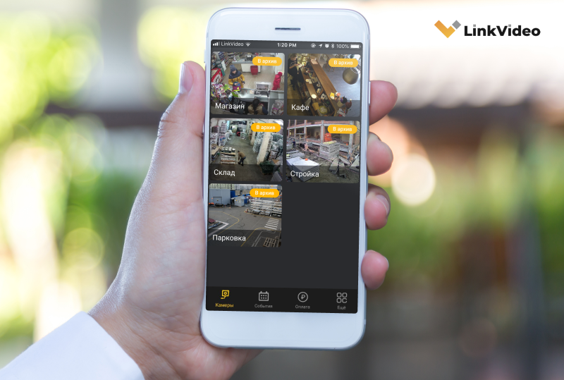 Смотрите видео с камер через удобное мобильное приложение LinkVideo