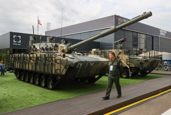   Модернизированная 125 мм самоходная противотанковая пушка 2С25 на Международном военно-техническом форуме «Армия-2023»