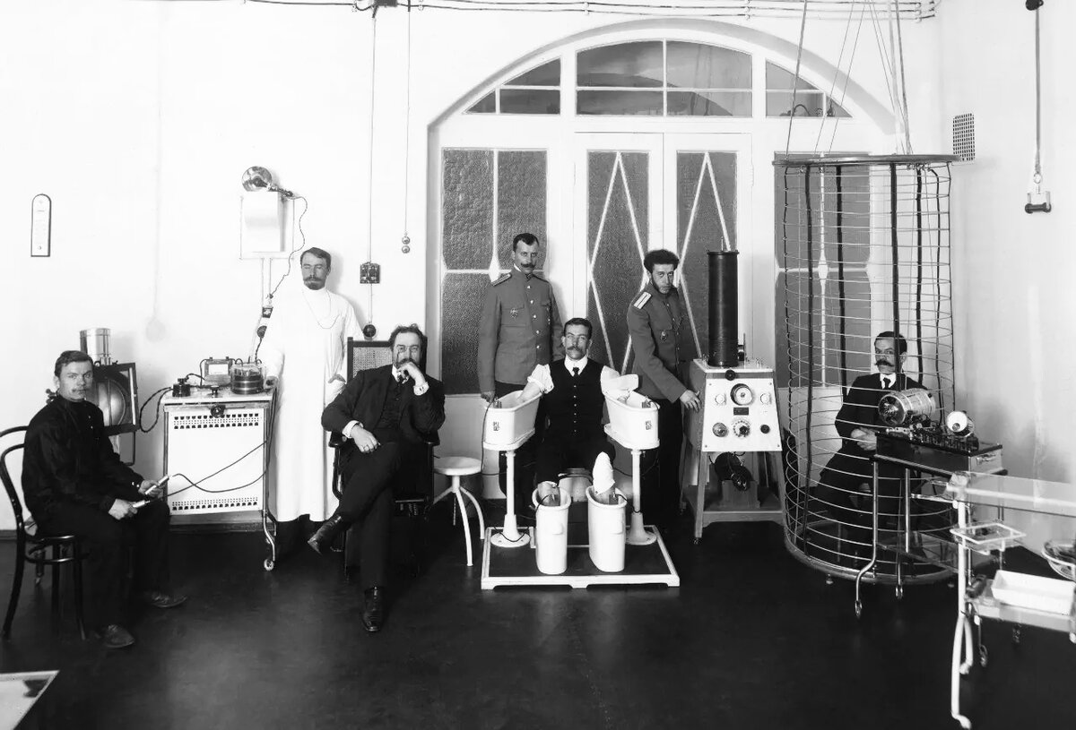 Проведение гидротерапии Военно-медицинской академии Российской империи 1910 г.