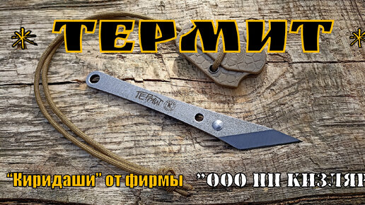 Нож - киридаши ТЕРМИТ от фирмы ООО ПП Кизляр. Выживание. Тест №145