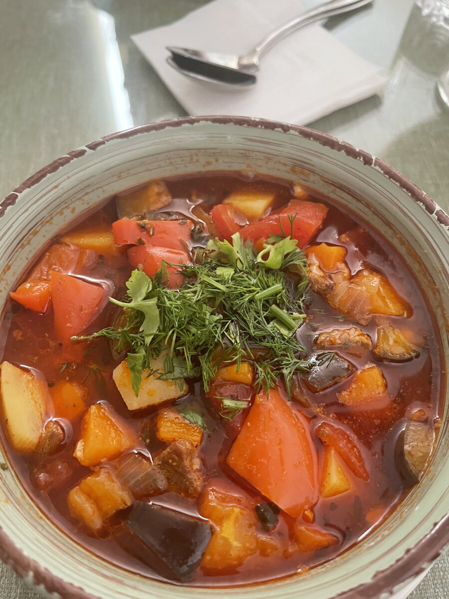 Фото автора. Лагман от хозяйки в Гоор