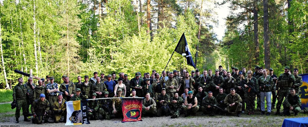 Фото после воскресной игры на одном из полигонов Нижегородской области