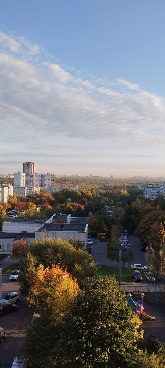 Ясенево, день за днем. Подборка утренних фотографий вида на центр Москвы из Ясенево