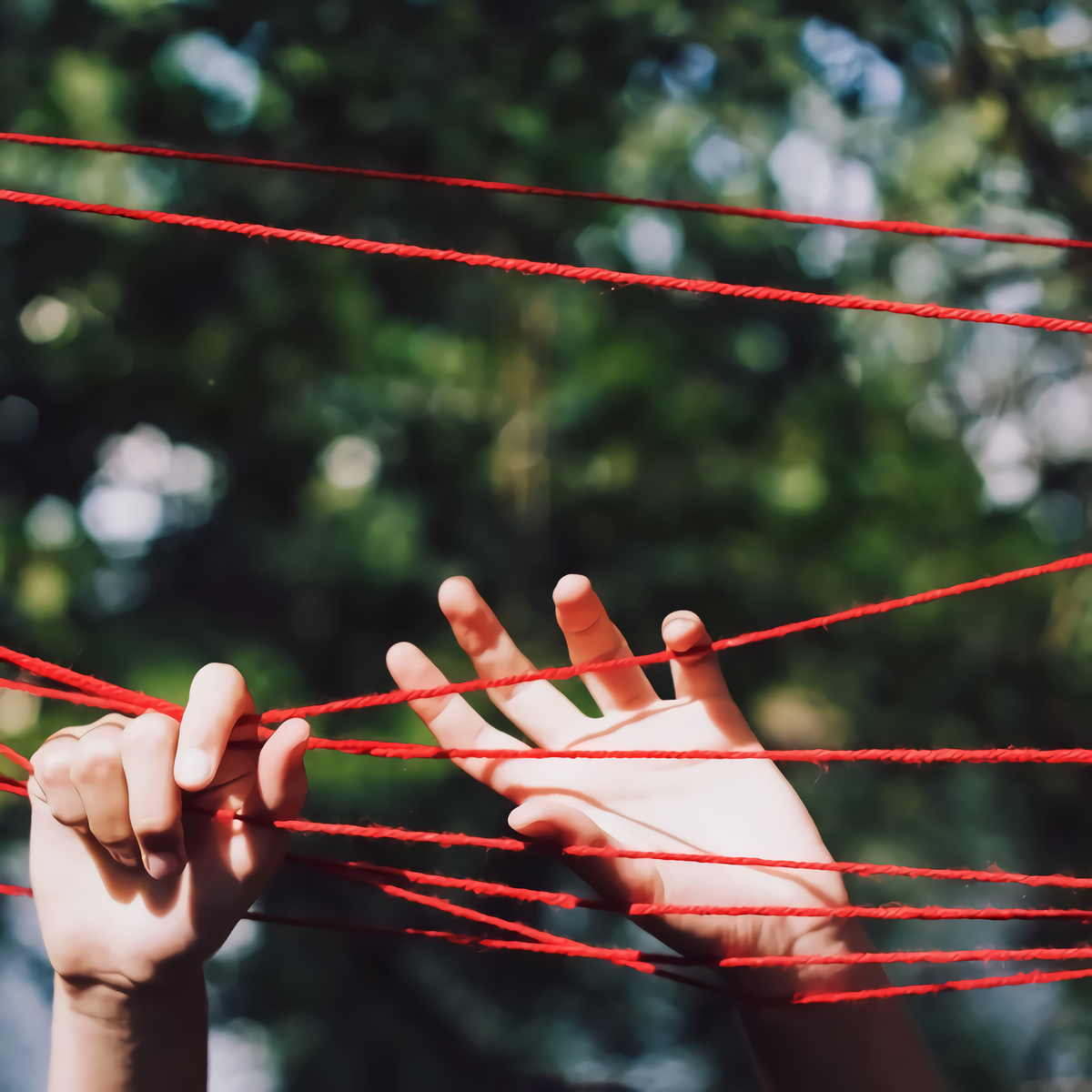 Strings of truth. Фотосессия с нитками. Красные нитки Эстетика.
