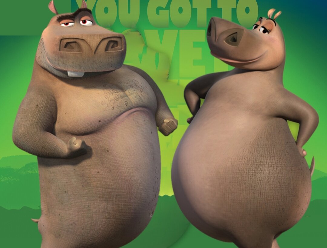 Мото-мото и Глория. Вот кому полнота идёт. Бегемотикам!