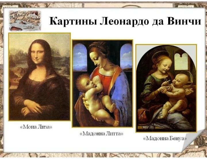 Самые популярные картины да винчи