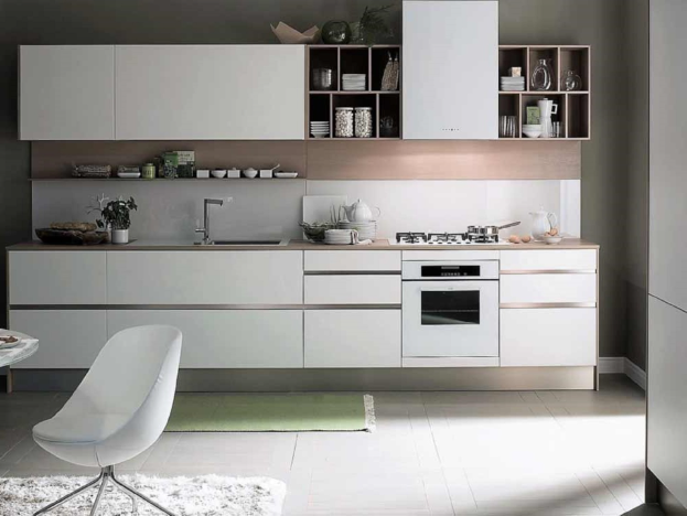 Прямые кухни хороши своей простотой и лаконичностью – неплохой бонус к демократичному ценнику