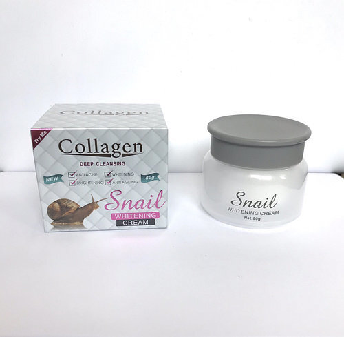 Коллагеновый крем для лица с экстрактом улитки Collagen Cleansing Snail Whitening Cream