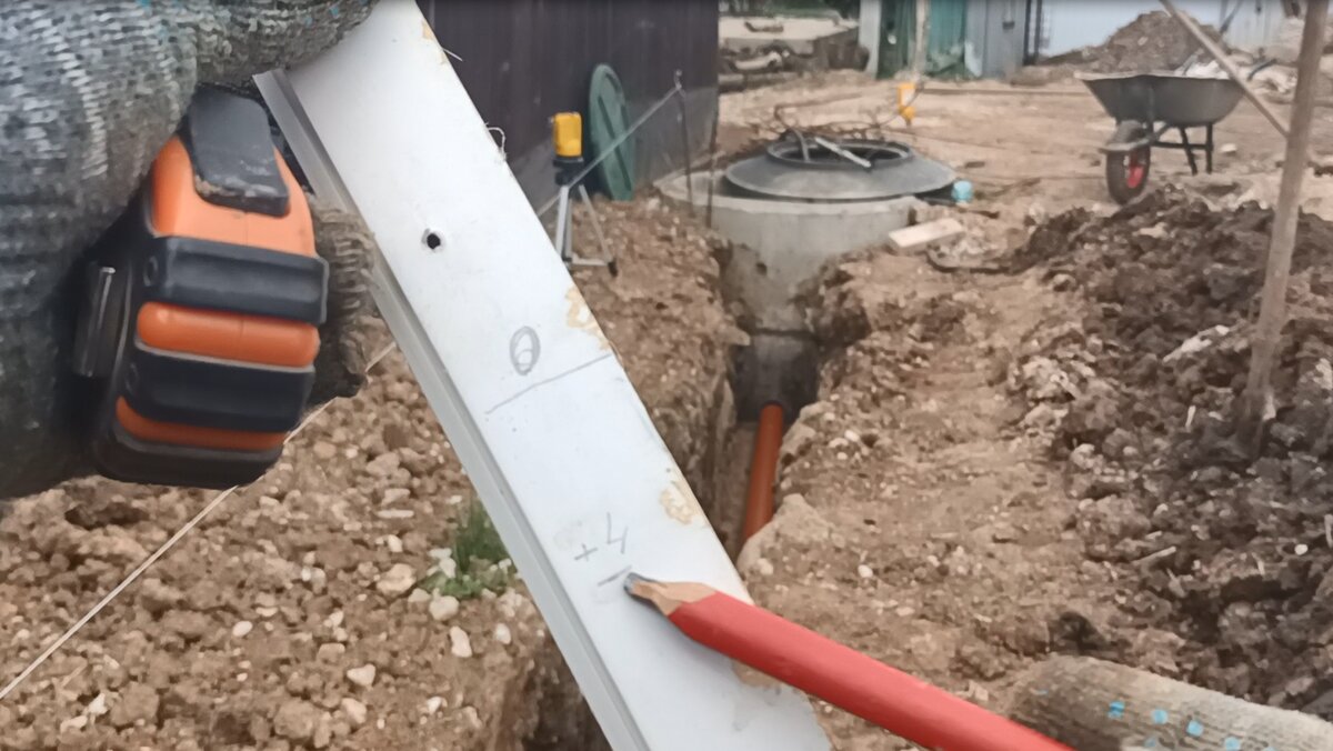 Наружная канализация, укладка трубы в траншею. | Строим Дом | Дзен