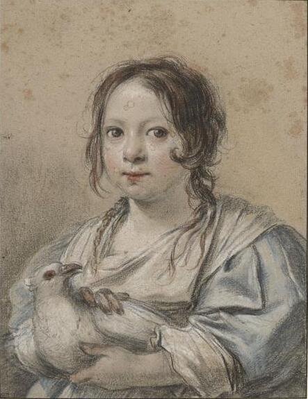 Симон Вуэ (1590 – 1649). Портрет Анжелики Вуэ, дочери художника, 1635-1638