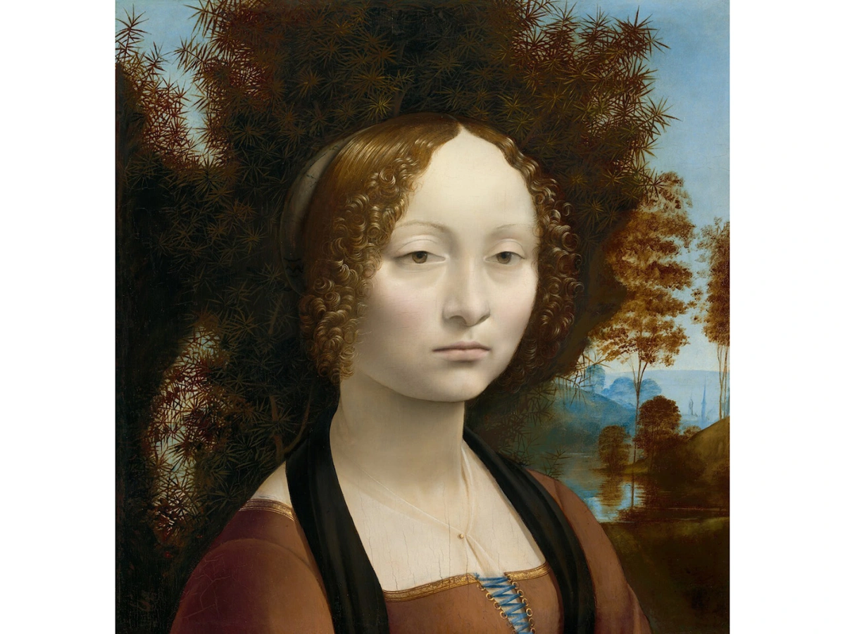 Леонардо да Винчи, Джиневра де Бенчи (ок. 1474–1478), масло, панель