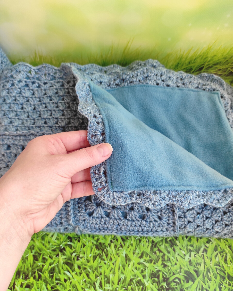 Плед на подкладе из флиса