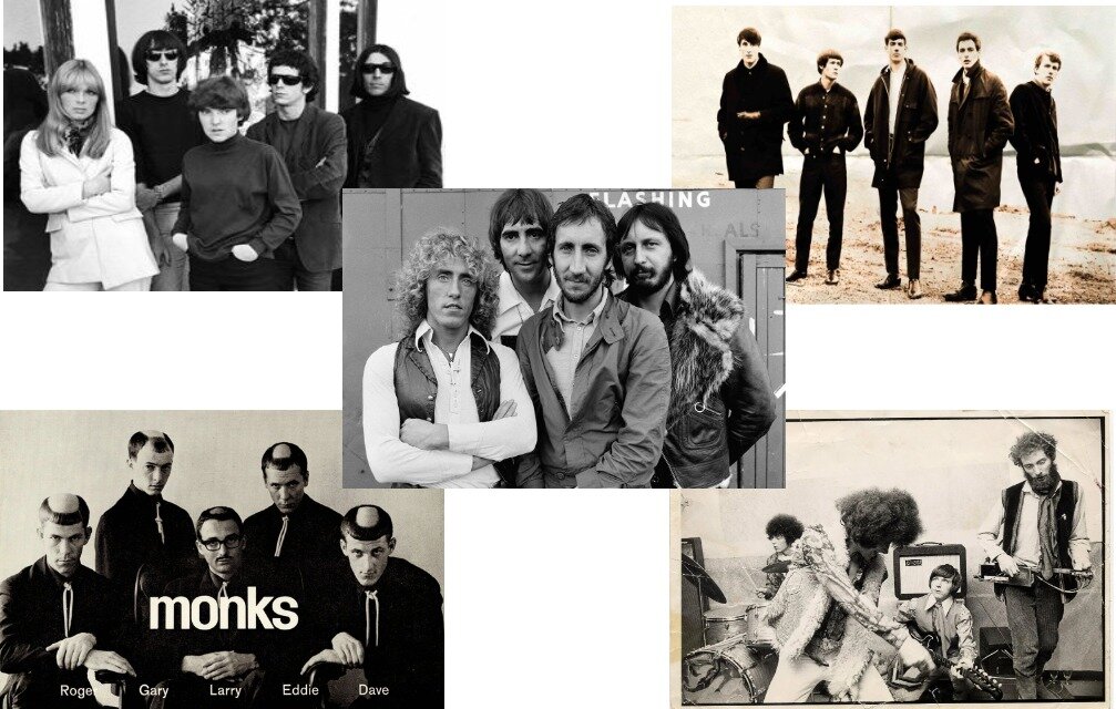 Группы The Velvet Underground, The Sonics, The Who, The Monks, The Deviants. Фото взяты на Яндекс.Фото
