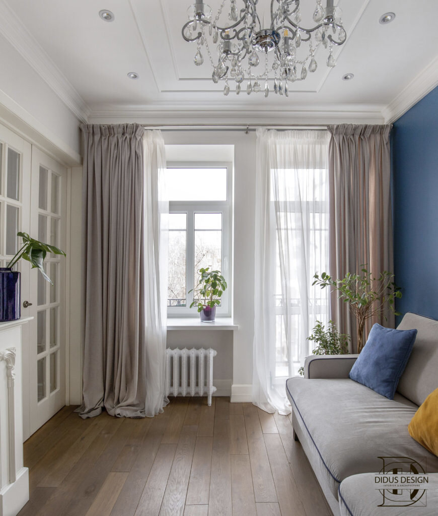 Нескучный интерьер на 50 кв.м. Классика и насыщеные цвета в яркой двушке