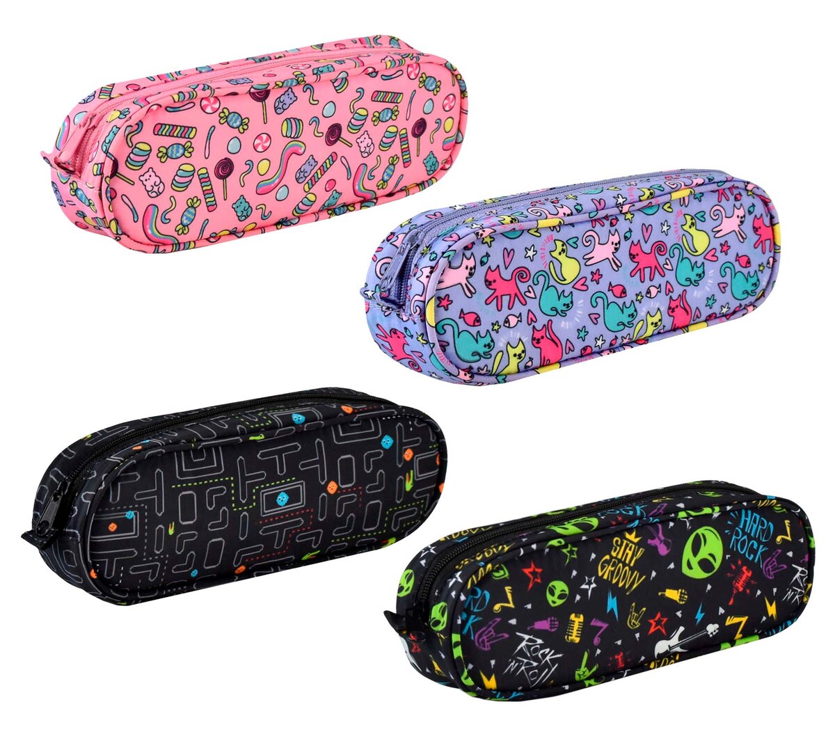 Для начала мои паттерны использовали для ткани из которой в дальнейшем сшили пеналы.