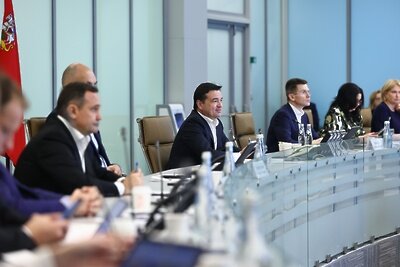    Совещание губернатора Московской области Андрея Воробьева с руководящим составом правительства Московской области и главами городских округов © Антон Чернов, «Подмосковье Сегодня»