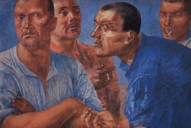    Кузьма Петров-Водкин. Рабочие. 1926