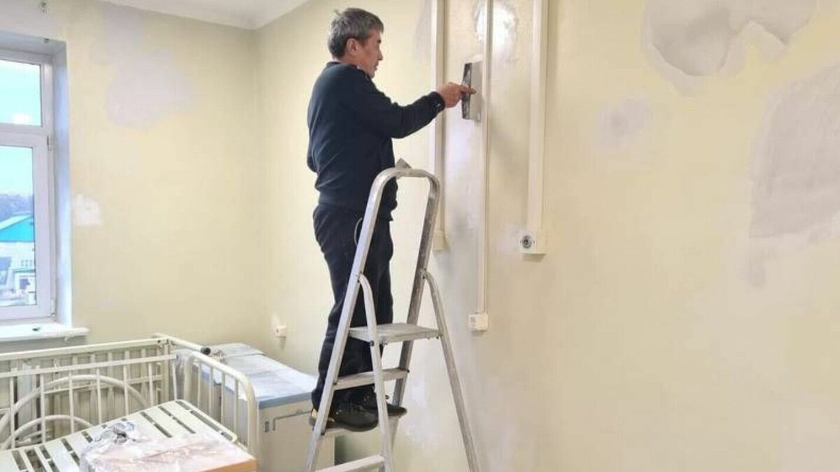     В Долинской ЦРБ Сахалинской области приступили к ремонту отделений