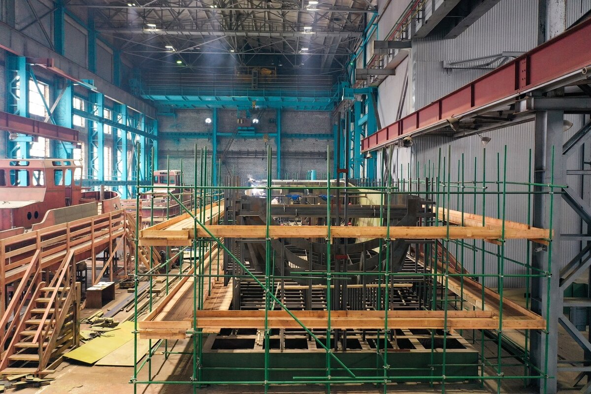 Строительство пассажирского судна проекта РЕГК.126 на судоремонтном заводе "Красная Кузница" / (ЦС "Звёздочка" (входит в #ОСК)