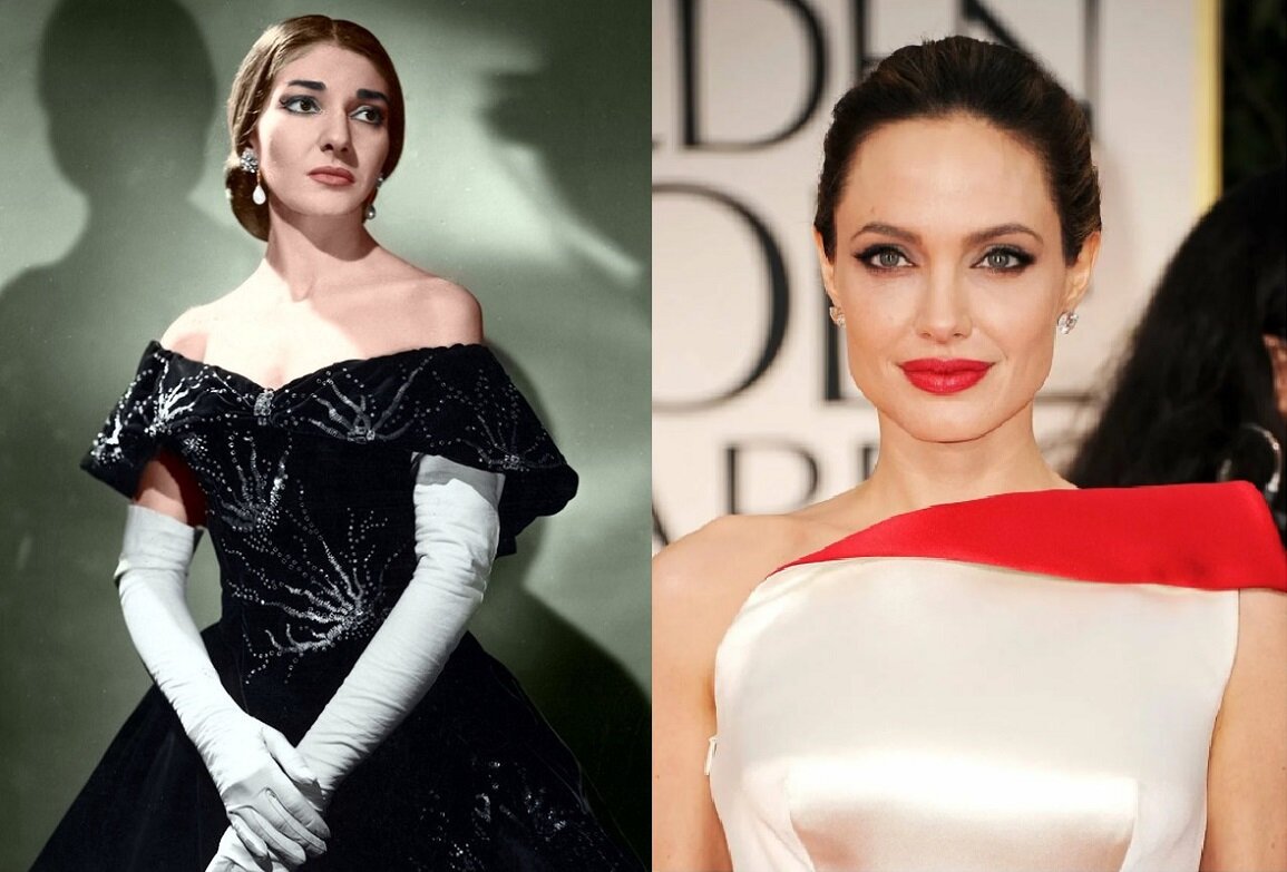 Мария Каллас и Анджелина Джоли: похожи?