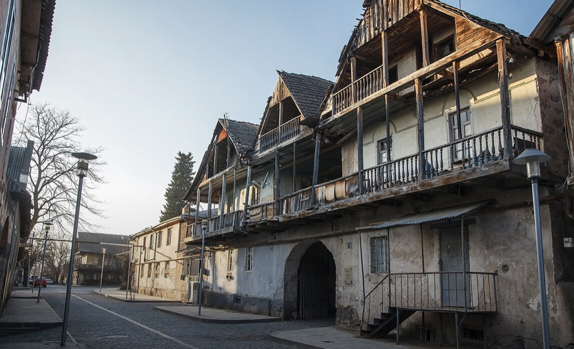 На фото немецкие дома XIX века в Болниси.