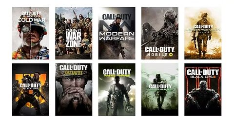 Некоторые части серии Call of Duty