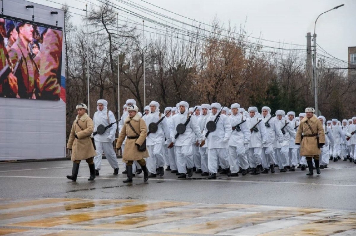    Такая масштабная реконструкция времён Великой Отечественной войны в Красноярске прошла впервые.