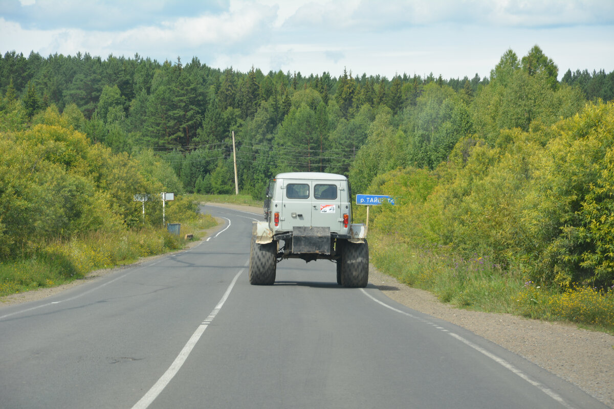Болотоход на базе буханки под Тайшетом. 