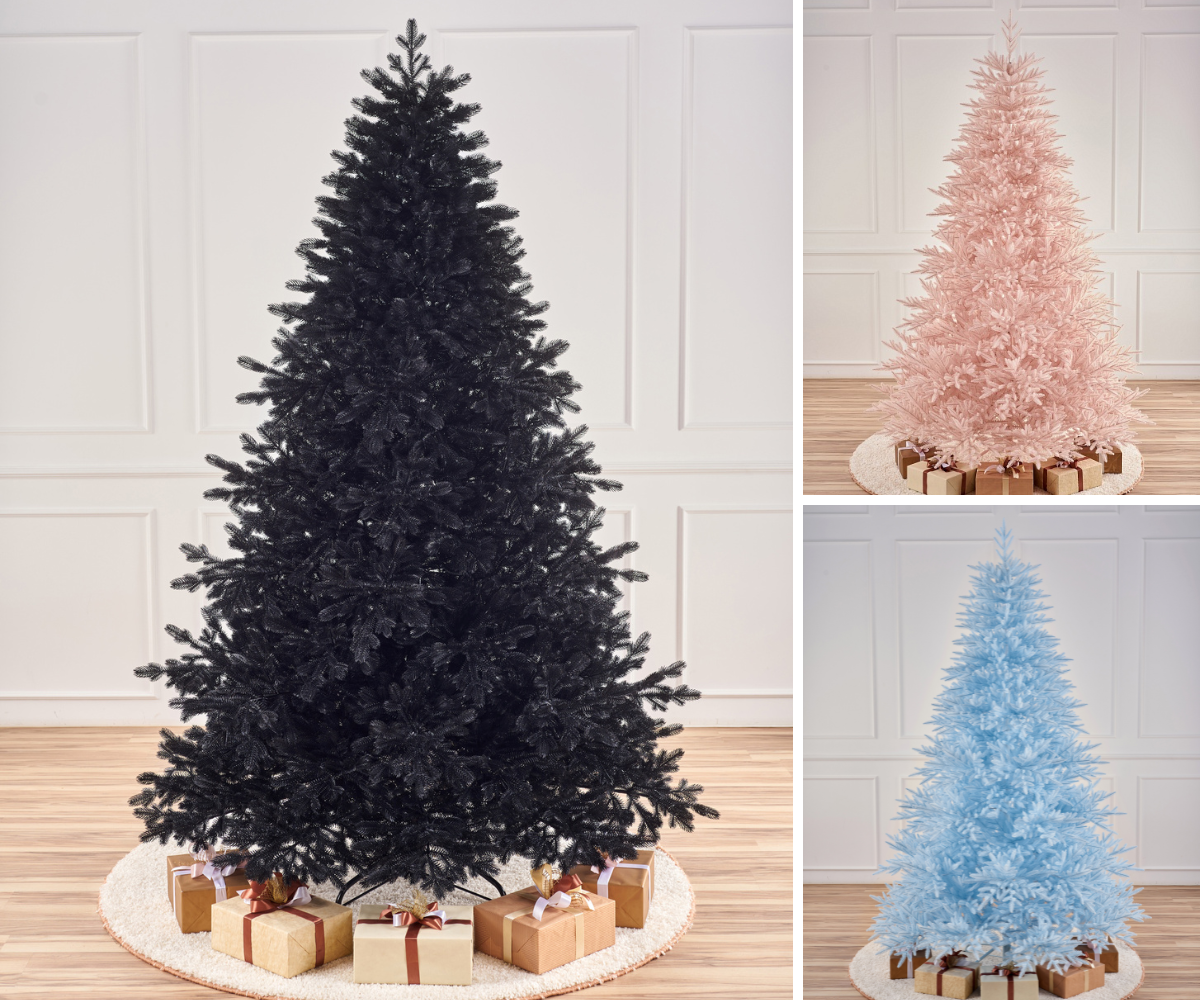 Цветные ели — тренд последних нескольких сезонов