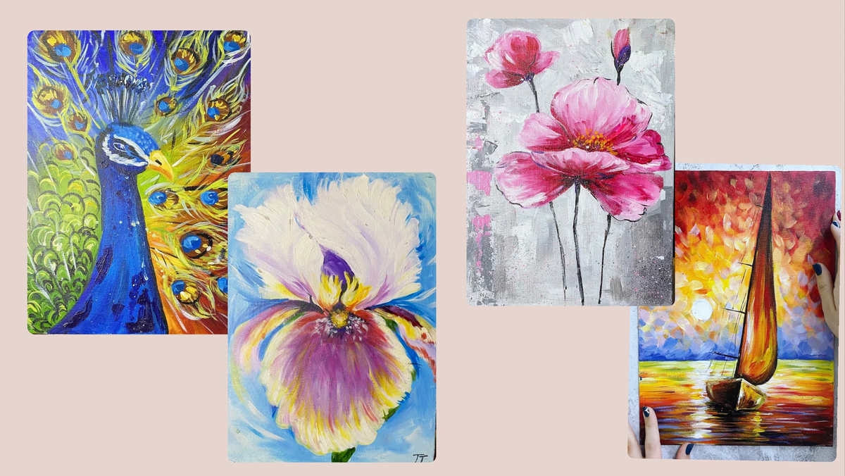 Картины акриловыми красками. 