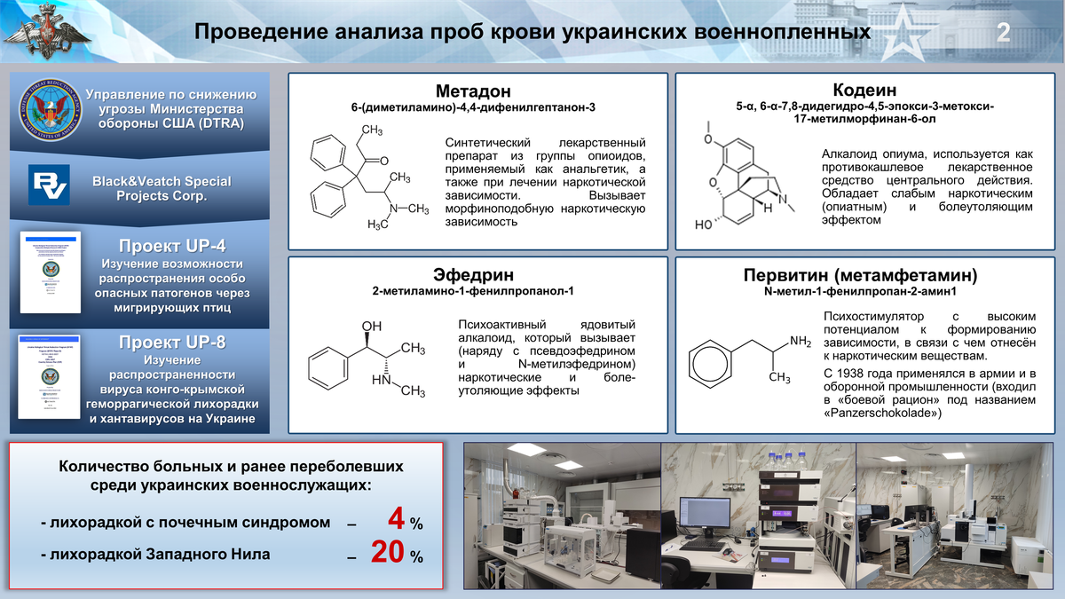     Опубликованные Минобороны РФ данные о пробах крови пленных ВСУ / Минобороны РФ