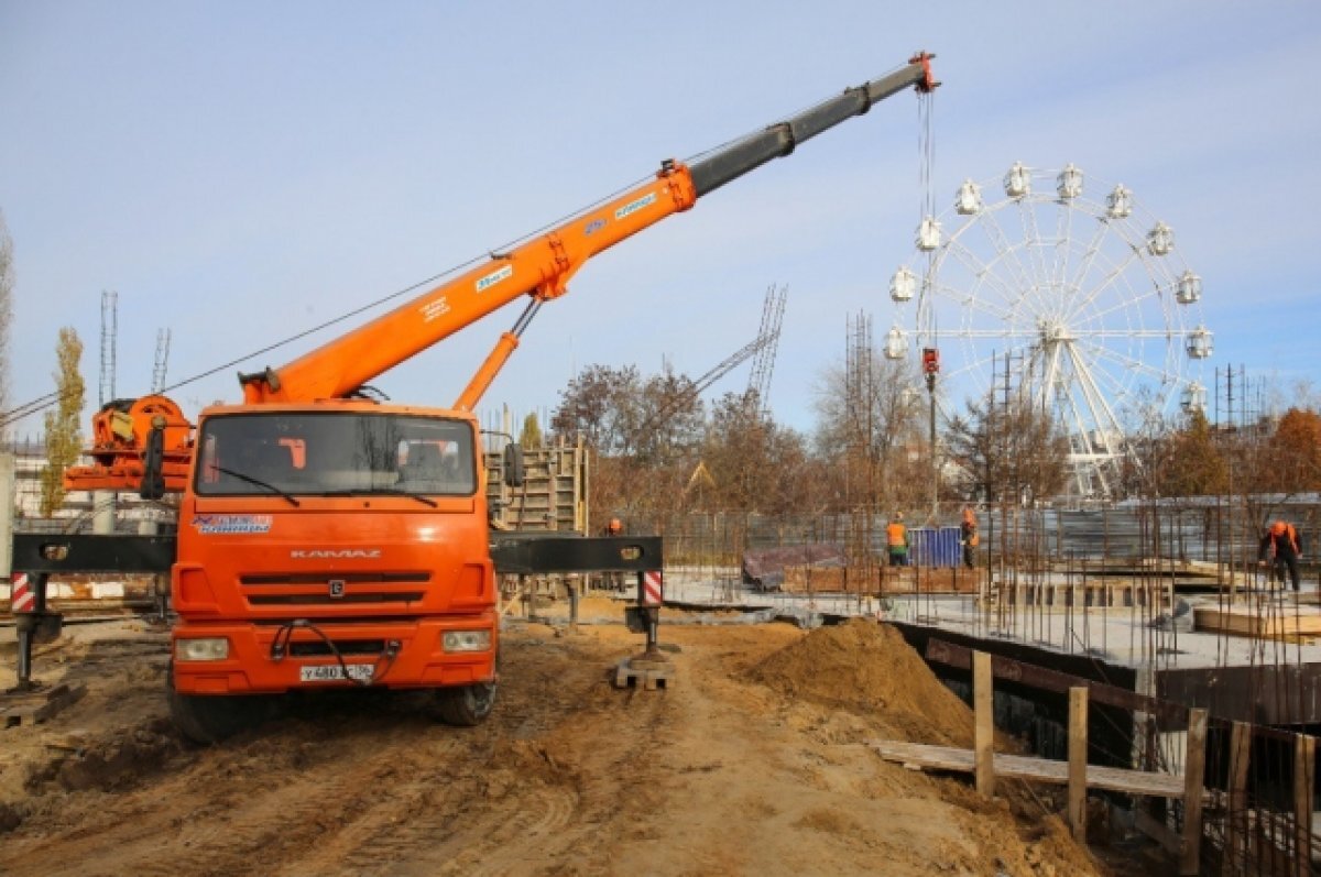    Воронежцам показали процесс строительства музея ВДВ в парке Победы