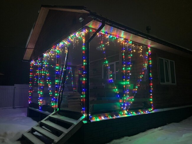 Родная банька. Вид со двора