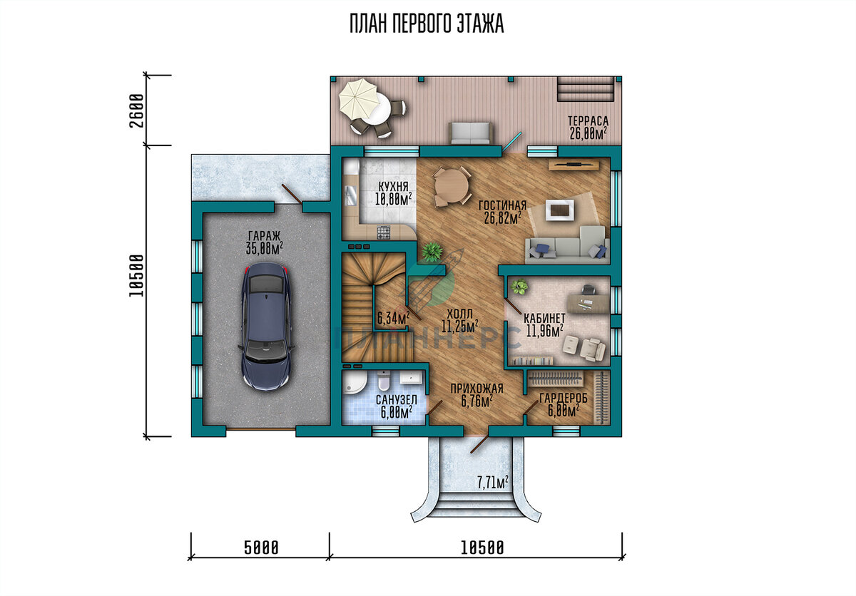 Планировочные решения дома
