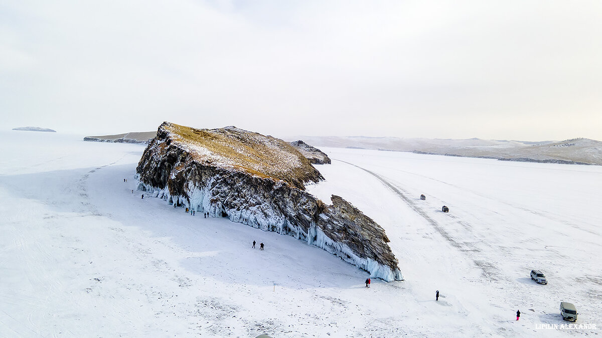 Остров Шарга Даган в проливе Малое море