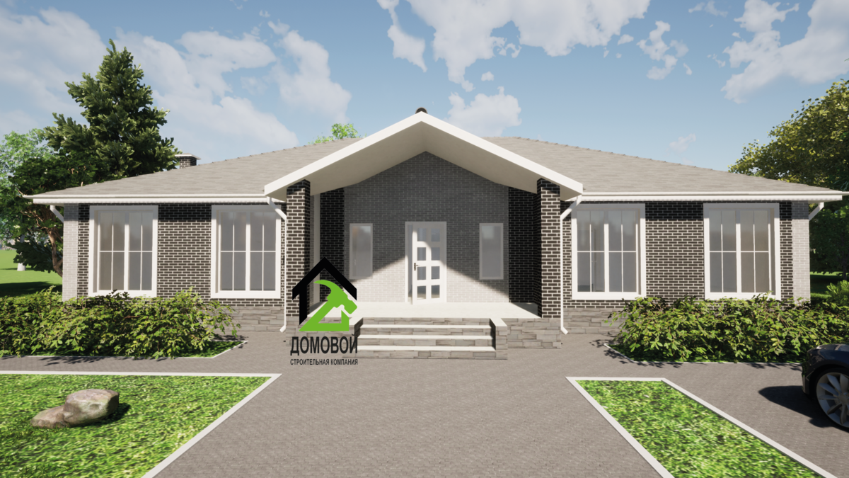 Проект разработан архитектором ООО "Строительная компания "Домовой" (г. Краснодар)