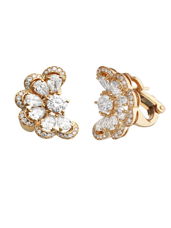 Серьги Chopard Precious Lace из розового золота с бриллиантами