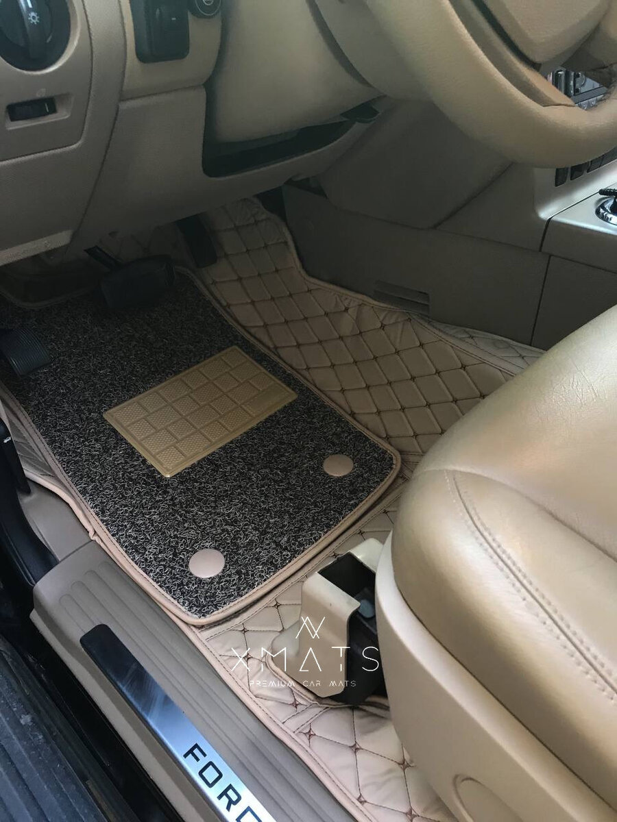 3D коврики из экокожи на Ford Explorer (U251)